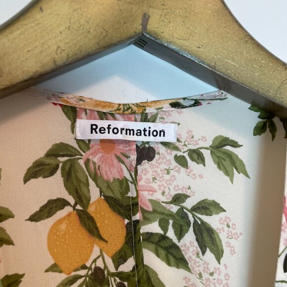 REFORMATION Karen Floral Wrap Midi Maxi Dress Milo \\ M - Picture 5 of 9